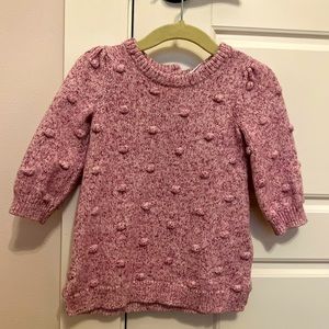 Knit sweater dress, pink/purple
